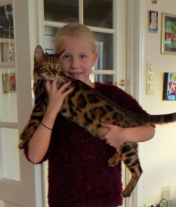 Sofie med Dhara, 10 mnd